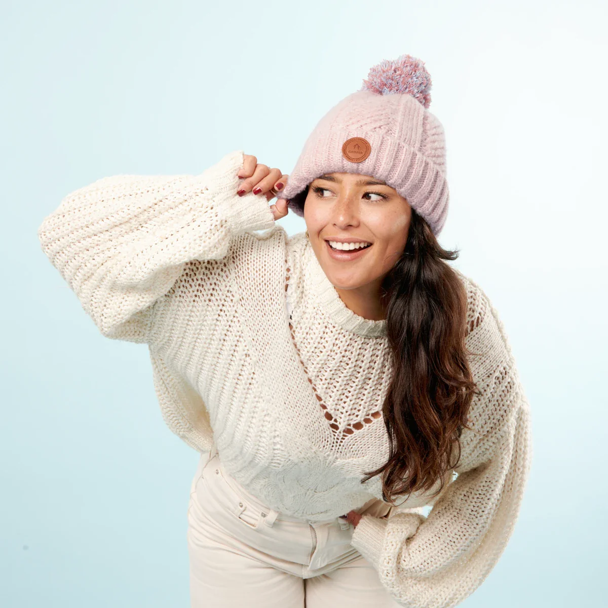 Bonnet Garibaldi Rose clair - Image 2