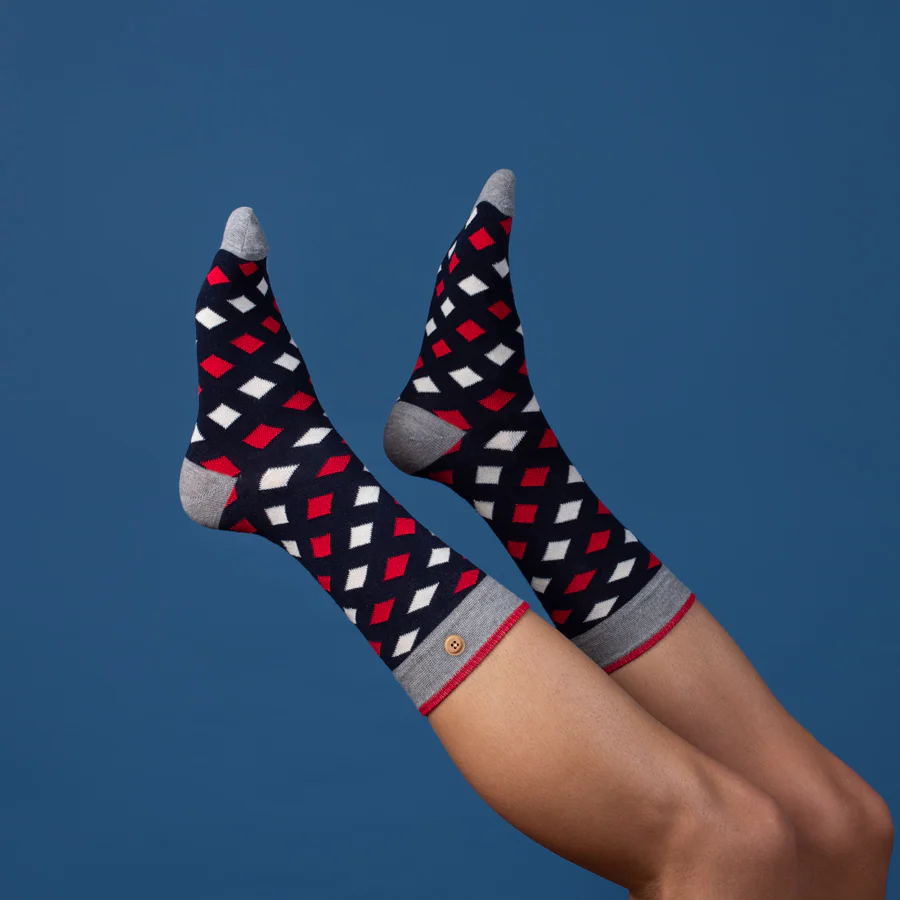 Chaussettes Anthony & Kate - Navy - Image 2