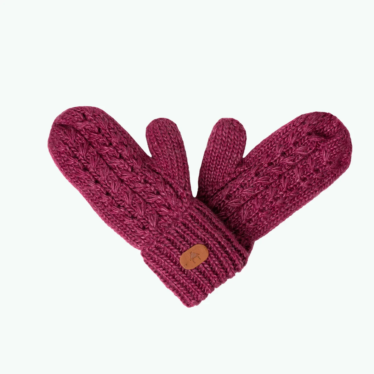 Moufles Chocolat chaud Violet - Enfant